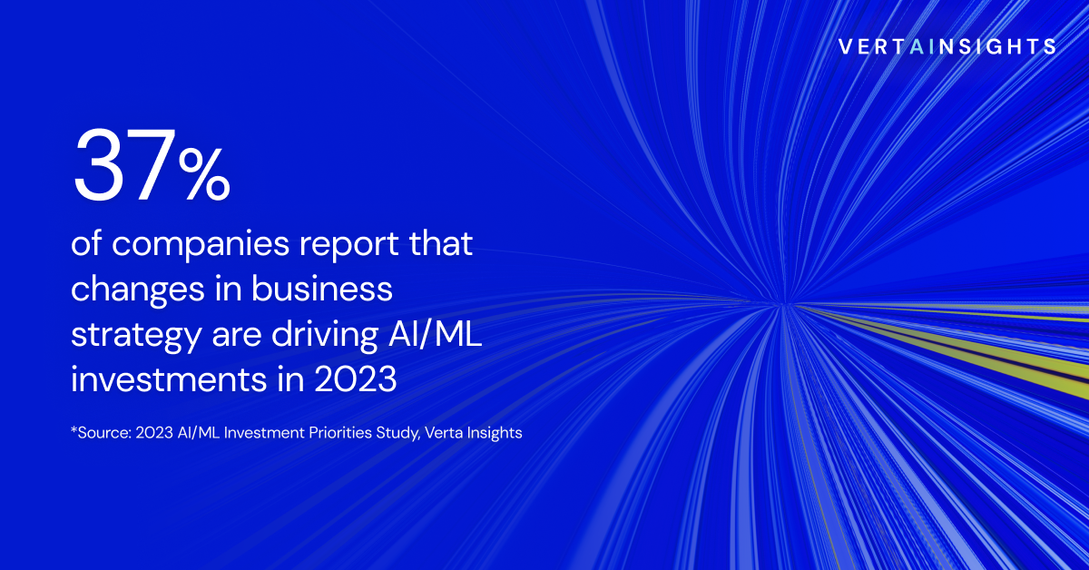 Research shows that changes in business strategy are driving AI/ML investments